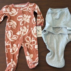 New Swaddle Aden Anais Carters Onesie Baby Infant Clothes Bundle